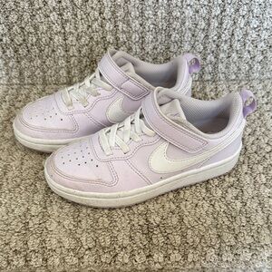 Nike Kids Lavender Court Borough Recraft Low Top Sneaker Big Kid